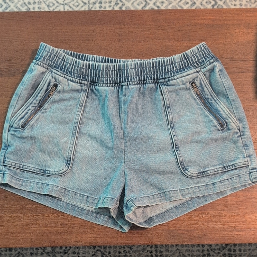 Aerie Light Blue Jean Shorts